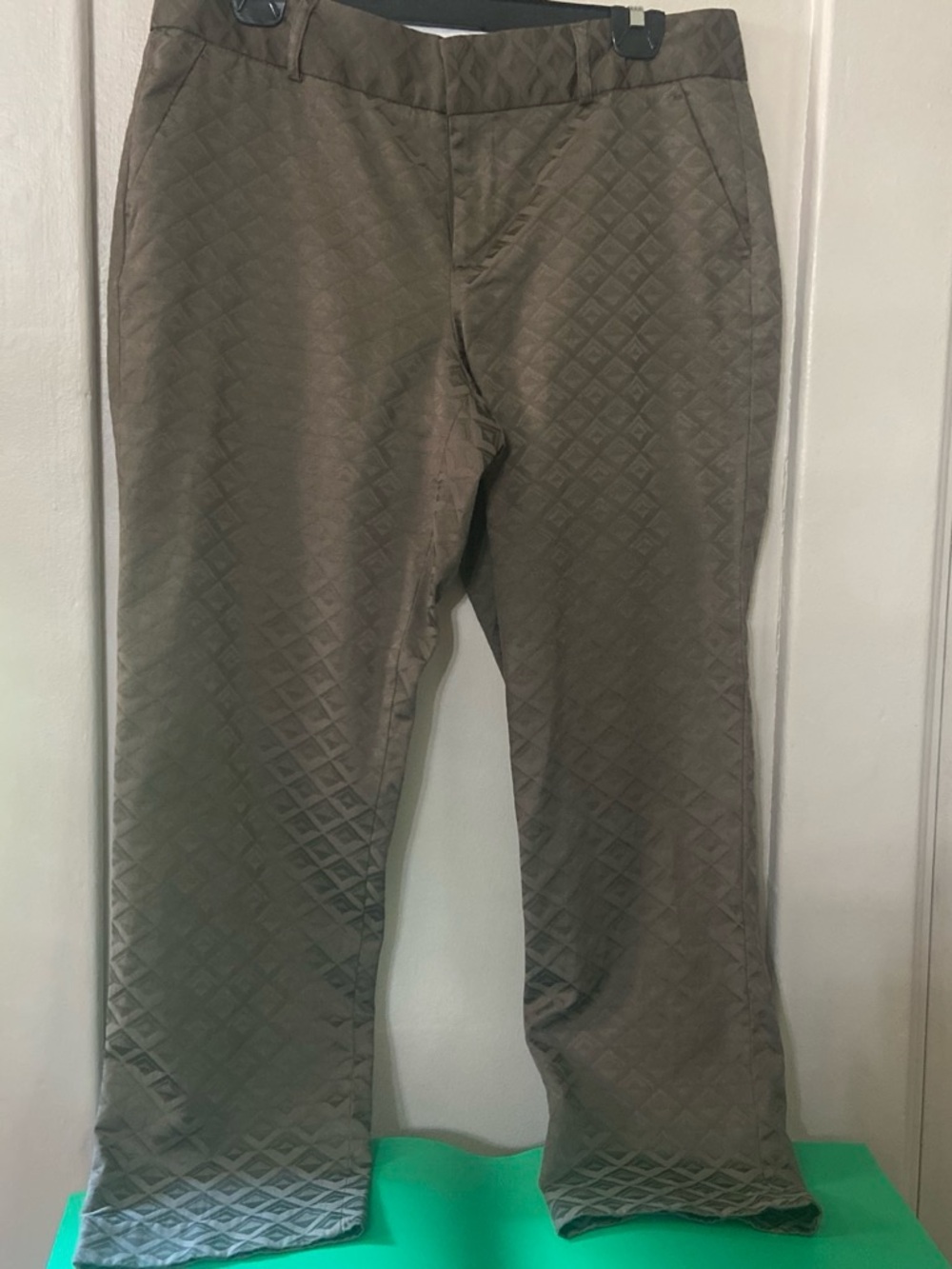 Banana Republic Quilted Olive Green Chinos